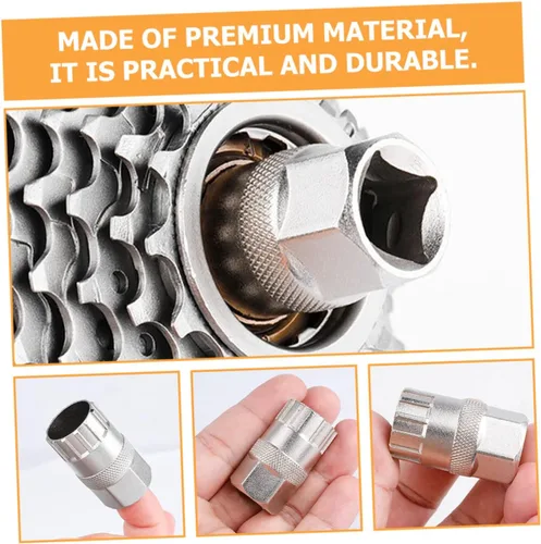 Vista 5 de VANZACK Uds Herramienta de eliminación de rueda libre de bicicleta Cassette Lockring Socket niquelado Fácil de usar Accesorios de ciclismo