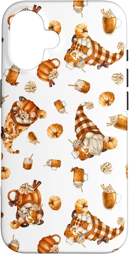 Vista 32 de Autumn Pumpkin Spice Motif for Thanksgiving Cute Fall Gnome Case for iPhone 17