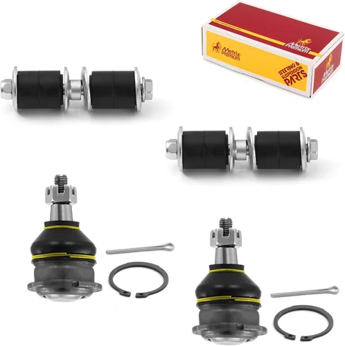 Vista 125 de Metrix Premium Chassis Parts - Juego de 4 piezas de articulación de rótula superior y barra estabilizadora delantera para Ford Ranger RWD 1998-2011