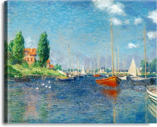 Vista 234 de A&T ARTWORK Antibes Seen from The Salis Gardens de Claude Monet Las Obras de Arte Clásico Mundial Reproducciones, Impresiones de Arte en Lienzo