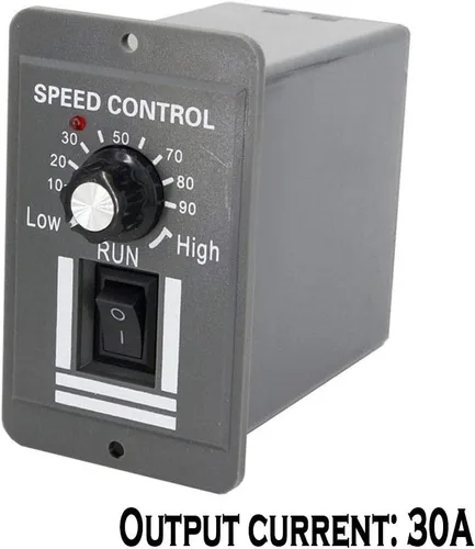 Vista 2 de Controlador de motor de CC X0530 30A 12V24V36V48V Control de velocidad del motor PWM Interruptor de velocidad variable