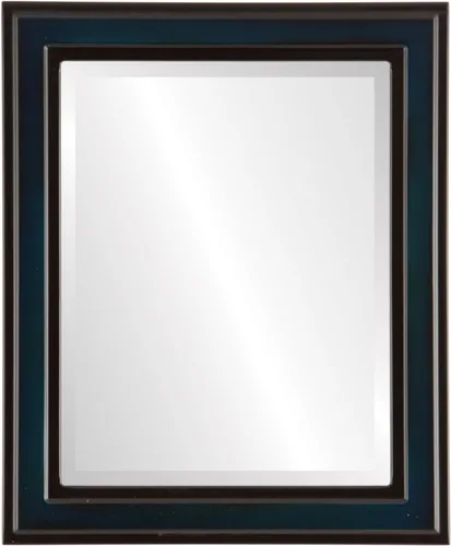 Vista 19 de OVALCREST Espejo de pared biselado rectangular para decoración del hogar, estilo Wright - Oro champán - Dimensiones exteriores de 16 x 20 pulgadas
