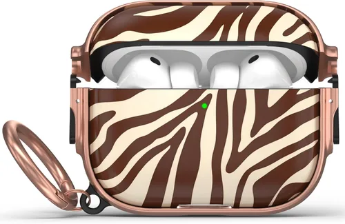 Vista 46 de Funda para AirPods Pro 2/1 con bloqueo de seguridad, compatible con Magsafe Negro + Blanco