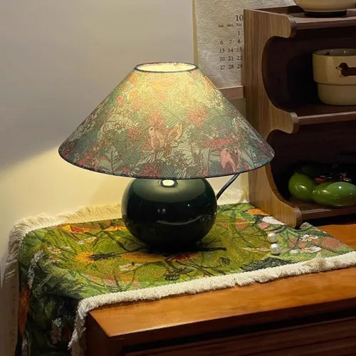 Vista 4 de Lamp for Desk Retro Ceramic Table Lamp Home Bedroom Bedside Lamp Creative Living Room Ornaments Side Table Lamp Desk Lamps for Home Office