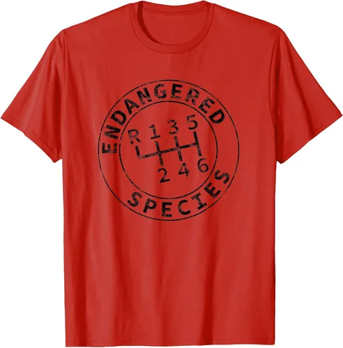 Vista 41 de Endangered Species Stick Shift Manual Transmission Drivers T-Shirt Baby Blue