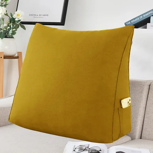 Vista 9 de Almohada de Cabecero de Cuña Tamaño Twin Almohada Grande de Bolster para Cama Almohada Triangular de Lectura Almohada de Apoyo para Sentarse
