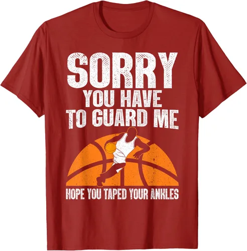 Vista 48 de Camiseta divertida de baloncesto para hombres y mujeres, Negro