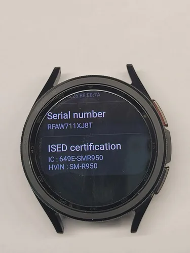 Vista 3 de SAMSUNG Galaxy Watch 6 Classic - Reloj inteligente de acero inoxidable de 1.693 in con monitor de fitness, monitor de corazón, sensor BIA
