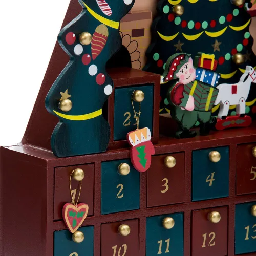 Vista 6 de Kurt Adler - Calendario de Adviento de 24 piezas, árbol de Navidad, 16 pulgadas