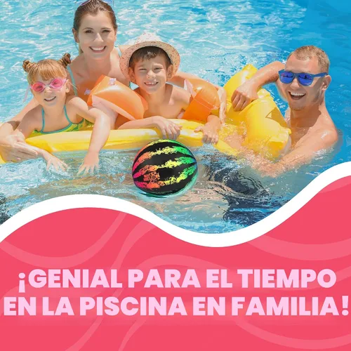 Vista 7 de Watermelon Ball Sandía de piscina para niño de 8 a 12 años, pelota de 6.5 pulgadas para adolescente, adulto, familia, juego divertido, fútbol