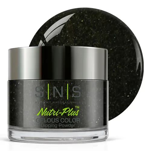 Vista 24 de SNS Polvo de inmersión de uñas, polvo de inmersión de color geloso - Acai Bowl (negro) - Color de uñas de larga duración dura 14 días - Bajo olor