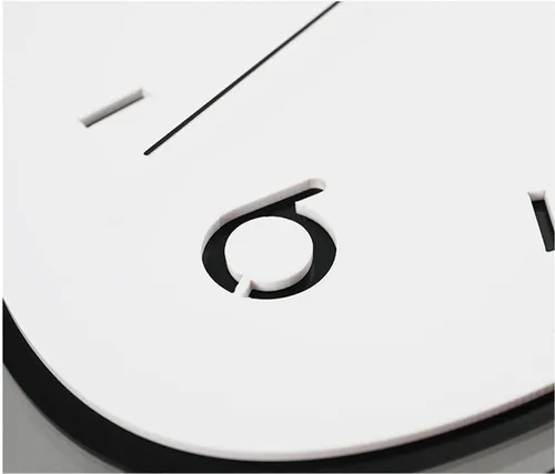 Vista 3 de Reloj de pared de péndulo moderno, con forma de ojo 3D, reloj de pared de péndulo moderno con forma de ojo en 3D, decoración artística (ojo 3D)