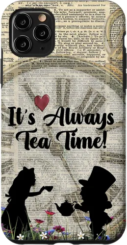 Vista 13 de iPhone 16 It's Always Tea Time! Funda Alicia y el Sombrerero Loco