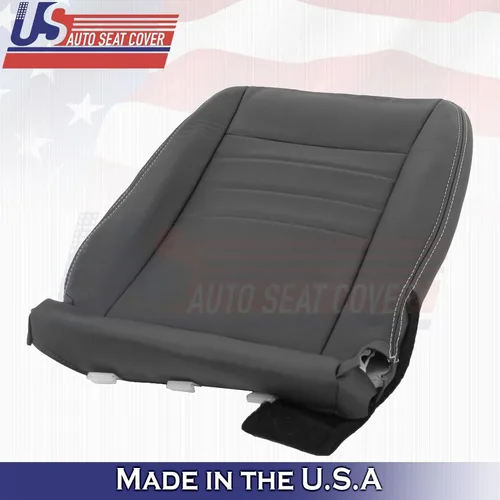 Vista 9 de 2011 2012 compatible con Dodge Charger SXT Front Driver Top & Bottom Cubiertas de cuero negro