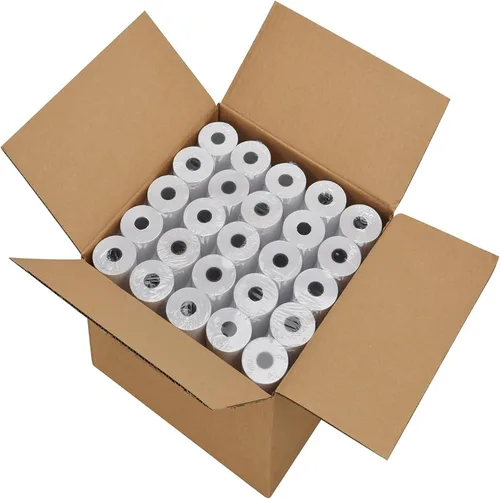 Vista 10 de Jayard Rollos de papel térmico de 2-1/4 pulgadas x 85 pies para tarjetas de crédito, rollos de papel térmico de 2.25 x 85 pies, rollos de caja