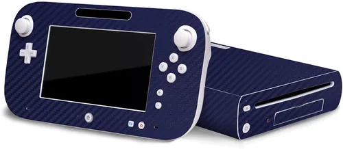 Vista 18 de 3D Carbon Fiber Black - Air Release Vinyl Decal Faceplate Mod Skin Kit by System Skins - Compatible with Nintendo Wii U Console