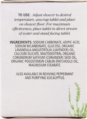 Vista 4 de Aura Cacia Tabletas de ducha de aromaterapia, lavanda relajante 3 ea (paquete de 2)