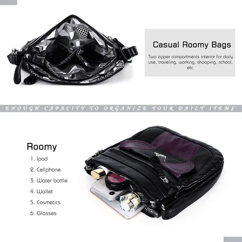 Vista 6 de Bolsos bandolera Angel Kiss para mujer de piel sintética con correa ajustable