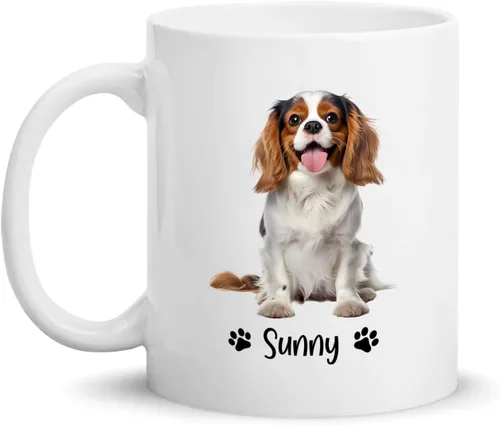 Vista 17 de Taza de café personalizada Golden Retriever con nombre para mamá o papá del perro, regalo personalizado para los amantes de los perros, taza de Taza