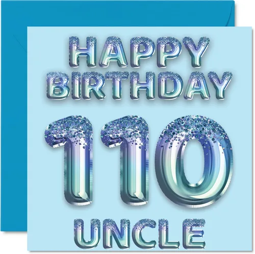 Vista 39 de Stuff4 Tarjeta de primer cumpleaños para niños, globo de fiesta con purpurina azul, tarjetas de feliz cumpleaños para niño de 1 año, nieto, hijo, 57