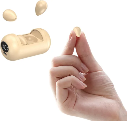 Vista 9 de Xmenha Mini auriculares invisibles pequeños inalámbricos Bluetooth pequeños auriculares invisibles para dormir pequeños micro ocultos discretos
