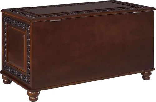 Vista 8 de Coaster Home Furnishings - Finlay - Madera - Cofre de cedro con parte superior abatible, bisagra de seguridad, interior forrado y estilo tradicional