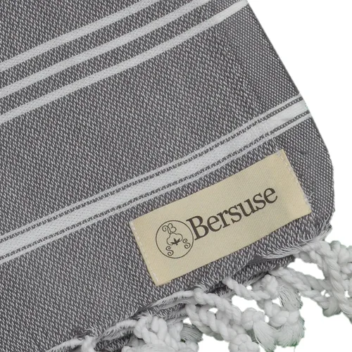 Vista 5 de Bersuse 100 % algodón - Toalla de mano Anatolia turca - Fouta Peshtemal para baño y playa - Para cabeza, rostro, cabello, bebés, cuidado, cocina