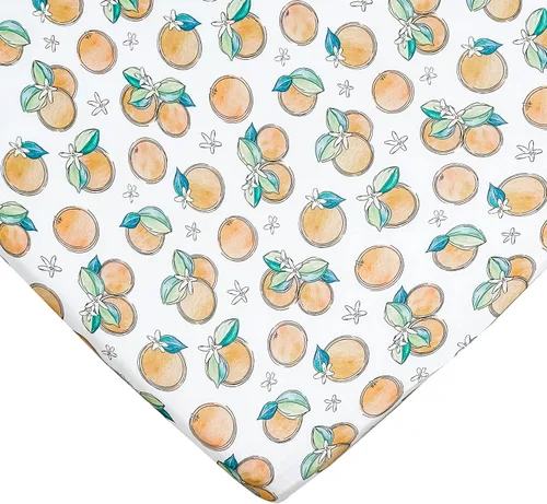Vista 9 de Bird of Paradise - Sábana bajera ajustable para cuna, hecha de viscosa de bambú y elastano, se adapta a colchones estándar para cuna y niños
