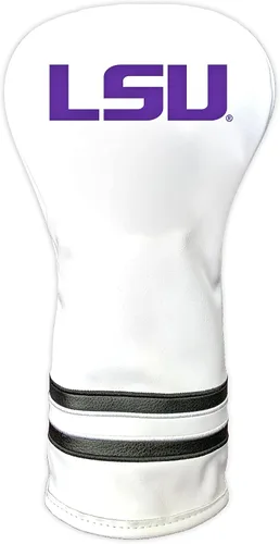 Vista 40 de Team Golf NCAA Blanco Vintage Cubierta para Cabeza de Conductor de Golf, Diseño Ajustado, Diseño Retro