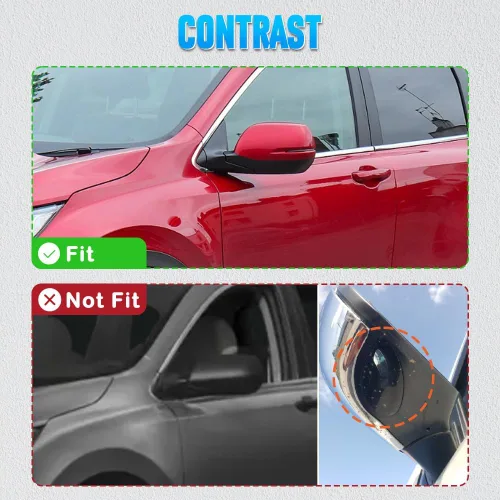Vista 6 de Carcasa para espejo retrovisor, cubierta de espejo retrovisor lateral, tapa de cubierta de espejo retrovisor exterior, compatible con Honda CRV CR-V