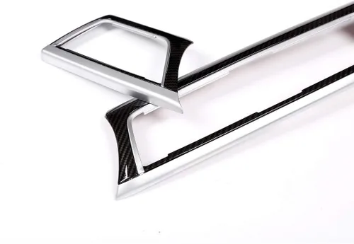 Vista 6 de YIWANG Cubierta de panel de decoración de consola central de ABS estilo fibra de carbono, 2 piezas para BMW Serie 3 F30 2013-2019 Accesorios