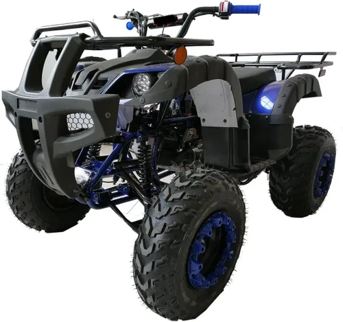 Vista 6 de HHH ATV Quad de 4 ruedas para adultos, de 200 cc, cuatrimoto, tamaño completo, para jóvenes, ATV para jóvenes y grandes (negro)