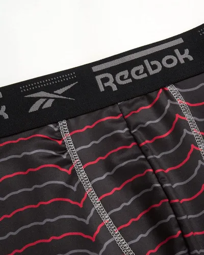 Vista 3 de Reebok Ropa interior para niños Calzoncillos tipo bóxer de rendimiento de pierna larga (paquete de 3)