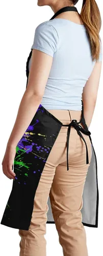 Vista 4 de Delantal ajustable impermeable para hombres y mujeres, chef, cocina, barbacoa, parrilla