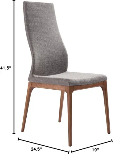 Vista 3 de Armen Living Silla de comedor Parker, gris