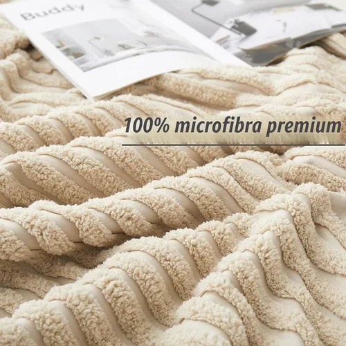 Vista 3 de BEDAZZLED - Funda de edredón tamaño Queen, color beige, 5 piezas, microfibra Textured Duvet Cover Sets, Soft and Breathable, Boho Tufted Bedding