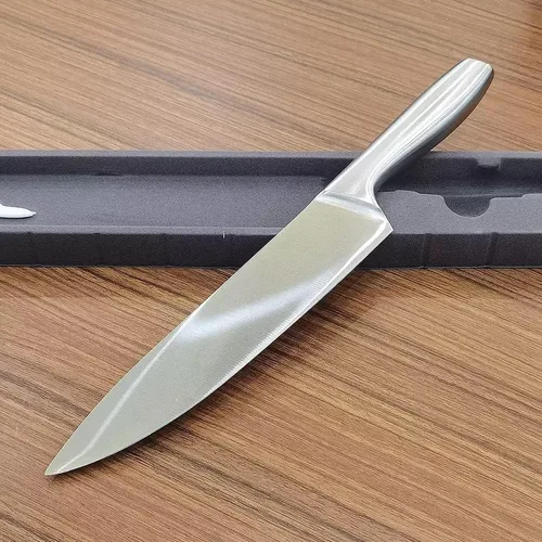 Vista 2 de Cuchillo de chef ADBI, ideal para utensilios de cocina, ultra afilado, con caja de regalo incluida, regalos para hombres o mujeres, acero entero