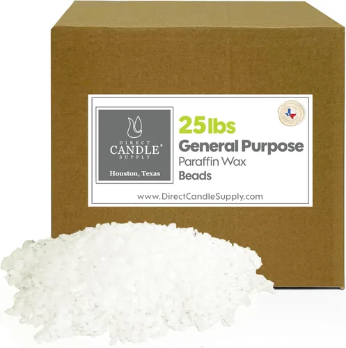 Vista 6 de Perlas de cera de parafina de uso general 5 lb - Cera a granel para hacer velas, envasado, impermeabilización, proyectos de bricolaje