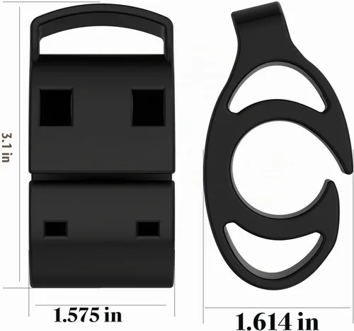 Vista 4 de TenCloud Paquete de 2 soportes de montaje para manillar de bicicleta con bridas compatibles con Garmin Forerunner, Approach, Fenix Watches