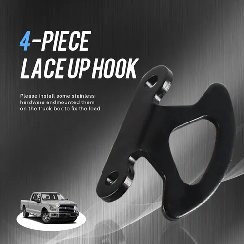 Vista 7 de Juego de 4 anclajes de anclajes de amarre para cama interior compatibles con F150 2000-2017 Styleside 2004-2017 y Explorer Sport Trac 2001-2010