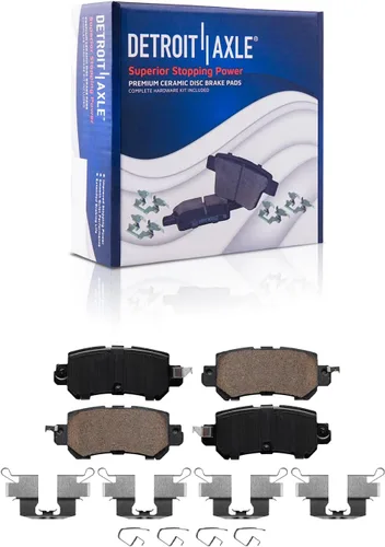 Vista 105 de Detroit Axle - Pastillas de freno para Avalanche Express Suburban Savana Yukon XL 1500 Chevy Tahoe GMC Cadillac Escalade, Pastillas de freno