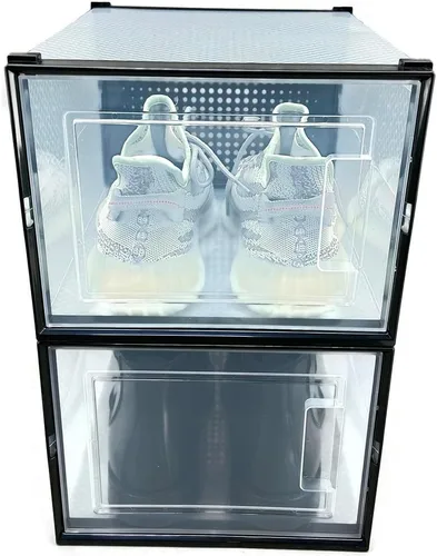 Vista 3 de OnDisplay Clik - sistema de caja de zapatos entrelazada y apilable.