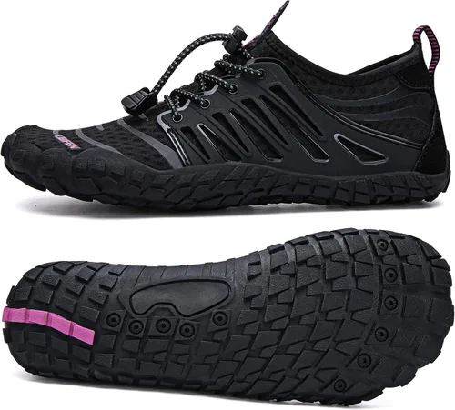 Vista 44 de UBFEN Zapatos acuáticos para natación, para hombre y mujer, para deportes de playa, secado rápido, descalzos para navegación, pesca, buceo, surf
