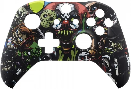 Vista 7 de eXtremeRate Scary Party Patterned Front Housing Shell Faceplate for Xbox One S & Xbox One X Controller Model 1708 - Controller NOT Included