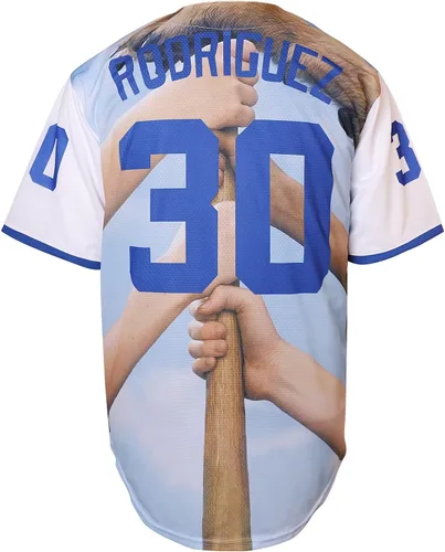Vista 3 de Benny 'The Jet' Rodriguez 30 The Sandlot Bel Air Camiseta de béisbol de manga corta Yeah-Yeah
