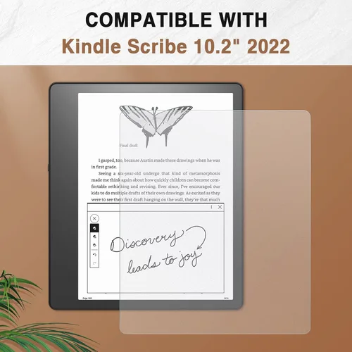 Vista 2 de MoKo Paquete de 2 protectores de pantalla mate para Kindle Scribe de 10.2 pulgadas, versión 2024/2022, con sensación de papel, película de PET