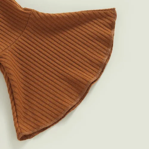 Vista 21 de Conjunto de ropa de bebé occidental para niñas, con estampado de vaca, pantalón y diadema