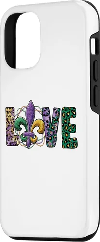 Vista 2 de iPhone 15 Mardi Gras Love 2023 for Women Queen Carnival Costume Case