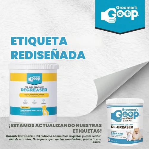 Vista 2 de Groomer's Goop Desengrasante para mascotas antes del baño (28 oz)