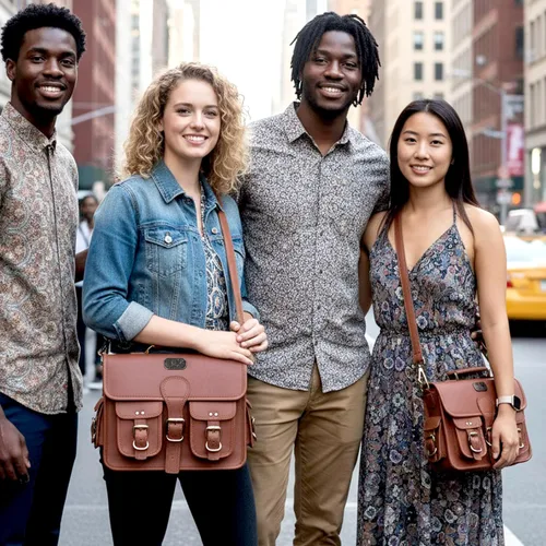 Vista 2 de cuero Bolsa de mensajero de cuero para hombres y mujeres, 12 pulgadas para laptop, bolsa cruzada de cuero vintage hecha a mano, unisex, maletín